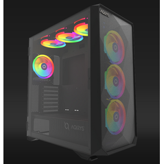Carcasa aqirys arcturus pro 2.0, tempered glass expansion slots 7, preinstalled fans 1x 120mm 3x140mm,  Carcase | electropc.ro