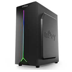 Carcasa njoy pc anil mid tower atx, psu not included, ventilator 1x 120mm spate,  Carcase | electropc.ro