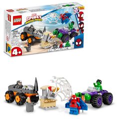 Confr.hulk si masina rinocer, lego 10782,  Seturi de constructie | electropc.ro