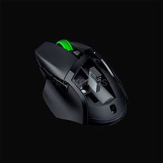 Mouse razer basilisk v3 x hyperspeed, rezolutie 18000 dpi, iluminare rgb chroma, senzor razer™ 5g advanced 18k dpi optical sensor, durata de viata baterie pana la 285 ore (hyperspeed), pana la 535 ore (bluetooth), negru,  Mouse | electropc.ro