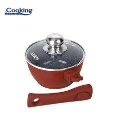 Caserola aluminiu+capac 16x8cm, 1.3 l, calabria, cooking by heinner,  Tigai si seturi | electropc.ro