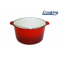 Ceaun din  fonta emailat, 25 x 14 cm , 5 l, cooking  by heinner  HR-HYCC-25P