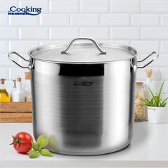 Oala+capac inox 28x22 cm, 13.5l, maestro, cooking by heinner,  Tavi copt | electropc.ro