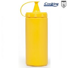 Sticla dispenser pentru sosuri 1000 ml, galben,chef line, cooking by heinner,  Boluri & Cutii alimente | electropc.ro