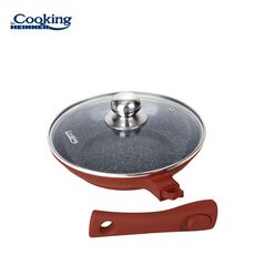 Tigaie aluminiu turnat + capac 24x4.8 cm, calabria, cooking by heinner,  Tigai si seturi | electropc.ro