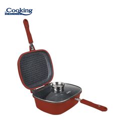 Tigaie dubla aluminiu 30x12.5cm,calabria, cooking by heinner,  Tigai si seturi | electropc.ro