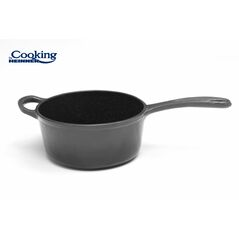 Caserola fonta emailata + capac 19 x 9 cm, 1.8 l, marble  grey, cooking by heinner,  Tigai si seturi | electropc.ro
