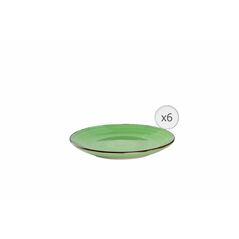Set 6 farfurii desert, ceramica 19 cm, gala green, art  of dinning by heinner,  Farfurii & Boluri de Servire | electropc.ro
