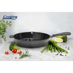 Tigaie fonta emailata 26 x 5 cm, marble grey, cooking by heinner,  Tigai si seturi | electropc.ro