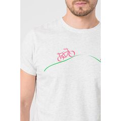 Tricou casual biciclete familie barbati light grey-m,  Tricouri | electropc.ro
