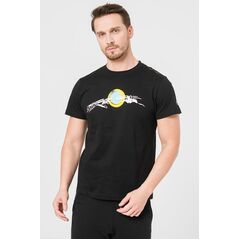 Tricou casual mana bicicleta barbati black-s,  Tricouri | electropc.ro