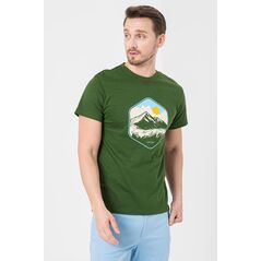 Tricou casual moldoveanu barbati bottle green-xl,  Tricouri | electropc.ro