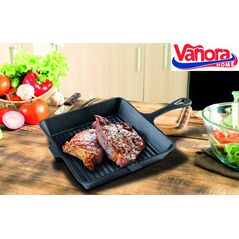 Tigaie grill, fonta pura, 25 x 4.7 cm, vanora home,  Tigai si seturi | electropc.ro