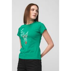 Tricou  cerb familie femei  k green-l,  Tricouri | electropc.ro
