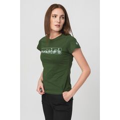 Tricou  logomulticolor femei  bottle green-l,  Tricouri | electropc.ro