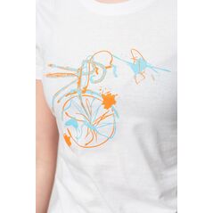Tshirt casual f bicicleta color white-l,  Tricouri | electropc.ro