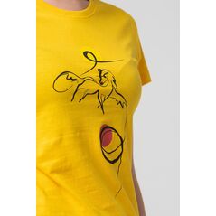Tshirt casual f cal pegas yellow-l,  Tricouri | electropc.ro