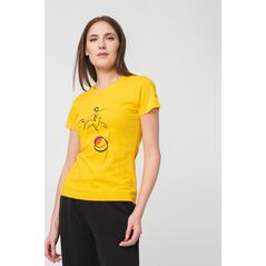 Tshirt casual f cal pegas yellow-m,  Tricouri | electropc.ro