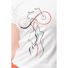 Tshirt casual f doamna cu... white-s,  Tricouri | electropc.ro