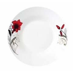 Farfurie adanca portelan 20 cm, red flowers,vanora home,  Farfurii & Boluri de Servire | electropc.ro