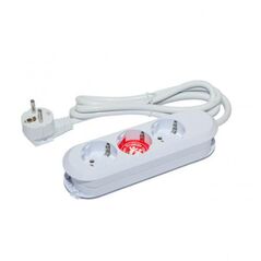 Prelungitor bachmann smart 3xcee7/3, fara intrerupator, lungime cablu 1.5m, h05vv-f 3g1.5 alb, nedemontabil  BM-387.270R