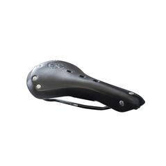 Sa piele pegas cu nituri gs-17b 280x170, sina culoare neagra, nit otel inoxidabil, husa protectie, negru,  Piese ciclism | electropc.ro