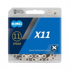 Lant kmc x11, 11 viteze, 114 zale, gri,  Piese ciclism | electropc.ro