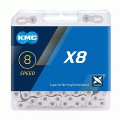 Lant kmc x8, 116 zale, argintiu-gri,  Piese ciclism | electropc.ro