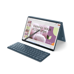Laptop lenovo yoga book 9 13iru8, 2x 13.3" 2.8k (2880x1800) oled 400nits glossy / anti-fingerprint, 100% dci-p3, eyesafe®, dolby® vision™, displayhdr™ true black 500, touch, ogm, 10-point multi-touch, intel® core™ i7-1355u, 10c (2p + 8e) / 12t, p-core 1.7,  Laptopuri | electropc.ro