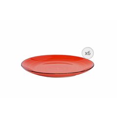 Set 6 farfurii intinse, ceramica 27 cm, gala orange, art of dining by heinner,  Farfurii & Boluri de Servire | electropc.ro