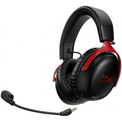 Casti gaming wireless hyperx cloud iii, dts headphone:x spatial audio, 2.4ghz, spuma cu memorie, microfon 10mm metal mesh si noise cancelling, pc/ps5/ps4/switch, rosu/negru,  Casti audio | electropc.ro