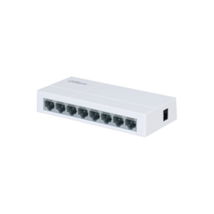 Switch dahua 8 porturi unmanaged, pfs3008-8et-l, interfata: 8 x 10/100 mbps, capacitate: 1.6 gbit, packet forwarding rate: 1.1904 mpps, greutate: 160g, dimensiuni: 132.9 mm × 62.4 mm × 24.0 mm, material carcasa: plastic.,  Switch-uri | electropc.ro