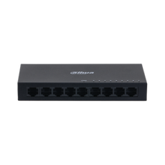 Switch dahua 9 porturi, unmanaged, interfata: port 1-8: 8 × rj-45 10/100 mbps, port 9: 1 × rj-45 10 m/100 m/1000 mbps (uplink), capacitate: 3.6 gbps, packet forwarding rate: 2.678 mpps, greutate: 210g, dimensiuni: 150 mm × 70 mm × 22.55 mm.,  Switch-uri | electropc.ro