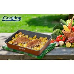 Tava cuptor, acoperire ceramica 35 x 26 x 7 cm, cooking by heinner,  Tavi copt | electropc.ro