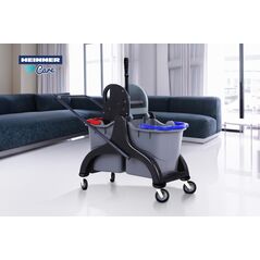Carucior profesional pentru curatenie cu 2 galeti de 25 litri, heinner care,  Maturi & Mopuri & Galeti | electropc.ro
