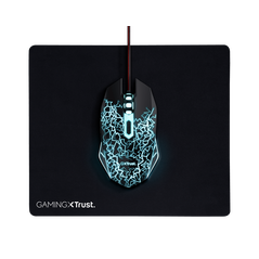 Kit trust basics gaming, mouse rezolutie 4000 dpi + mousepad negru,  Kit mouse tastatura | electropc.ro