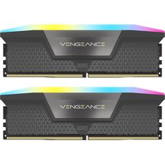 Memorie ram corsair vengeance rgb 64gb (2x32) ddr5 6000mhz, cl30 amd expo, black,  Memorii RAM Desktop | electropc.ro