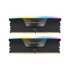 Memorie ram corsair vengeance rgb 64gb (2x32) ddr5 6000mhz cl30 dual channel kit, 1.40v, xmp 3.0, black,  Memorii RAM Desktop | electropc.ro