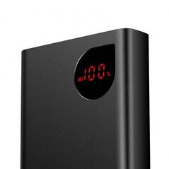 Baterie externa baseus adaman metal, 20000mah, pd 3.0 + qc 3.0 22.5w, 2 x usb; 1 x usb type-c, digital display pt. status baterie, total 3a, negru,  Baterii portabile | electropc.ro