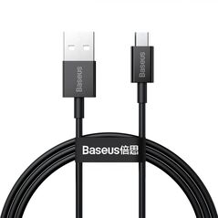 Cablu  alimentare si date baseus superior, fast charging data cable pt. smartphone, usb la micro-usb 2a, 1m, negru,  Cabluri periferice | electropc.ro
