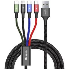 Cablu baseus ca1t4-b01 1.2m, negru,  Cabluri periferice | electropc.ro