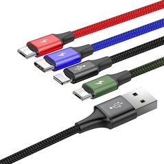 Cablu baseus ca1t4-b01 1.2m, negru,  Cabluri periferice | electropc.ro
