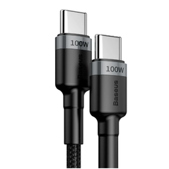 Cablu baseus cafule catklf-alg1 2m, negru,  Cabluri periferice | electropc.ro