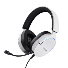 Casti gaming trustgxt 490p fayzo cu fir, interfata usb 2.0, frecventa de raspuns 20 hz - 20.000 hz, sensivitate 100 db, alb,  Casti audio | electropc.ro