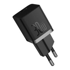 Incarcator retea baseus, gan5 fast charger 30w, 1 x usb type-c 5v/3a, negru,  Incarcatoare telefoane | electropc.ro
