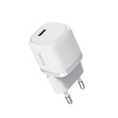 Incarcator trust maxo, interfata usb-c, putere maxima iesire 20w, incarcare usb pd 3.0 + pps, alb,  Incarcatoare telefoane | electropc.ro