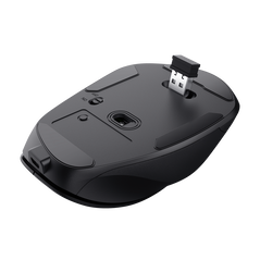 Mouse trust fyda ergonomic, reincarcabil, wireless rf 2.4ghz, usb2.0, 6 butoane, rezolutie 2400 dpi, negru,  Mouse | electropc.ro