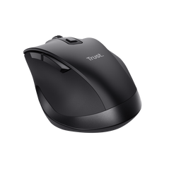 Mouse trust fyda ergonomic, reincarcabil, wireless rf 2.4ghz, usb2.0, 6 butoane, rezolutie 2400 dpi, negru,  Mouse | electropc.ro
