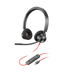 Poly blackwire 3320 stereo microsoft teams certified usb-c headset +usb- c/a adapter,  Casti audio | electropc.ro