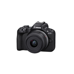 Aparat foto canon eos r50 black kit + obiectiv rf-s18-45mm f4.5-6.3 is stm, mirrorless, 24.2 megapixeli, procesor digic x, montura rf, senzor aps-c 22.3 x 14.9mm, aspect 3:2, focalizare: dual pixel cmos af ii,  100 % pe orizontală şi 100 % pe verticală (s,  Aparate foto Mirrorless | electropc.ro